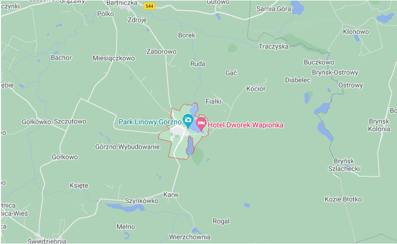 Mapa Górzno