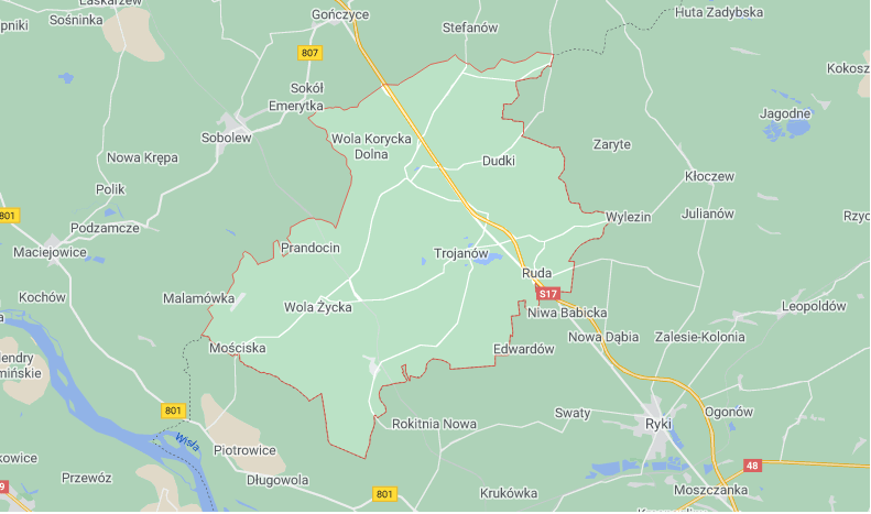 Mapa Trojanów